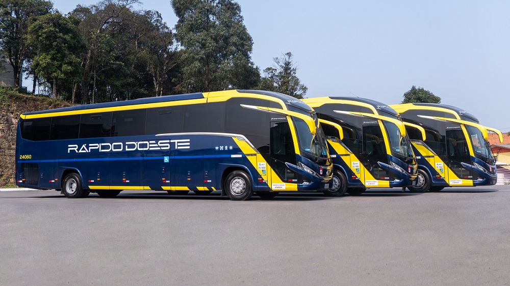 Rápido D´Oeste investe em 22 novos ônibus rodoviários, todos 100% acessíveis