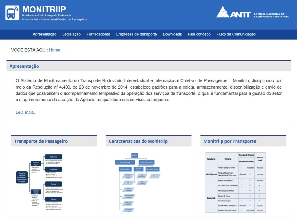 Imagem: Reprodução / https://appweb1.antt.gov.br/monitriipPortal